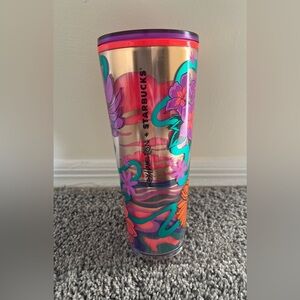 Starbucks x Rex Hamilton Tumbler 24 oz Texas Wildflowers (No Straw)